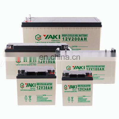 Yaki Solar GEL Sealed Cell Paint Cycle Battery Lead Acid Storage Batteries photo-3