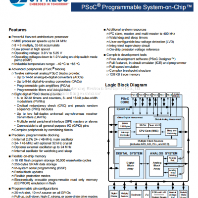 Cy8c27543-24axi embedded microcontroller cypress original stock