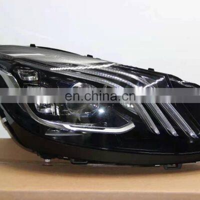 Upgrade to Maybach Geometric Multi-beam Intelligent Headlamp Headlight for Mercedes Benz s Class W222 Head Lamp 2014-2017