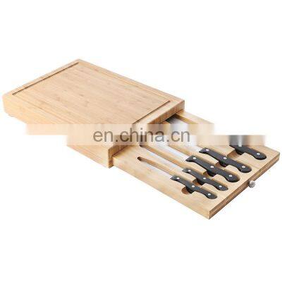 Wholesale Customized 2021 Amazon Hot High Quality Design Eco-friendly Bamboo Cheese Cutting Board Set