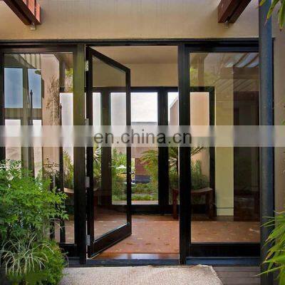 High Performance Commercial Aluminum Door Cheap Price Casement Door Storefront Entry Glass French Door