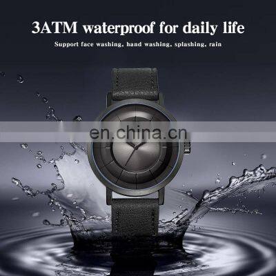 SHENGKE Dropshipping Men Blue Gray Black Leather Watches Luxury Male Sport Rome Watches Gift Christmas