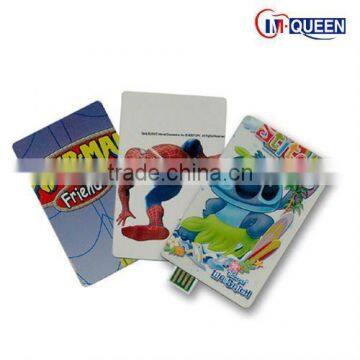 Push-pull credit card USB flash memory