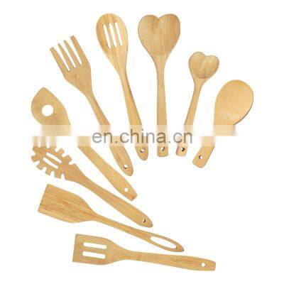 Bamboo Utensil Set Apartment Essentials Wood Spatula Spoon Kitchen Utensil Set Premium Quality Housewarming Gifts