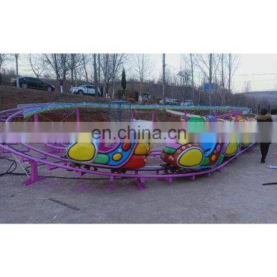 China hot sale outdoor cheap 16 person kid roller coaster ride on for sale