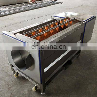 Commercial Fruit Vegetable Cleaning Machine Brush Carrot Ginger Peeling Potato Washing Machine photo-5