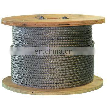 8*19S+IWRF Elevators Iron Steel Wire Rope For Lift Parts Price