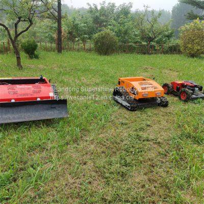 tracked remote control lawn mower, China grass cutter price, radio control mower for sale