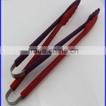 Cool Color Silicone Long Handle Kitchen Tongs photo-3