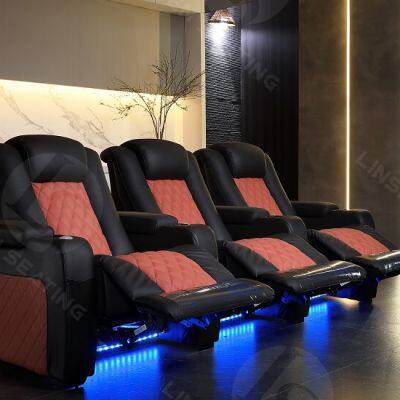 3 Seat Theater Recliner With Power Headreset LS-856CB photo-3
