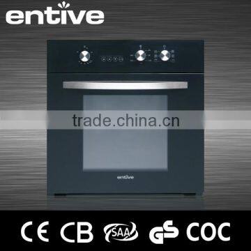 Tempered glass built in gas and electric pizza baking oven