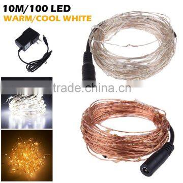 outdoor decor led copper wire string lights DC12V