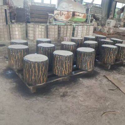 камни из цемента в виде пней речных русел, круглые цементные пни, специальные камни из цемента в виде пней, hengyusen