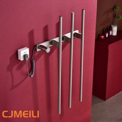 Bathroom Electric Heated Towel Rack, Towel Warmer for Bathroom, Wall Mounted Stainless Steel,5 Colours photo-2