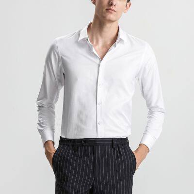 Männliches businesscasual-Langarmshirt