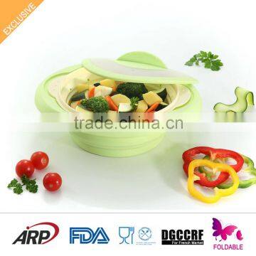 Cheap Non-stick High Temperature Resistant Silicone Food Steamer photo-5