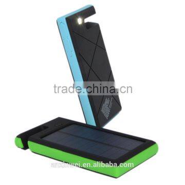 solar mobile phone charger solar power bank 8000mah solar cell power bank