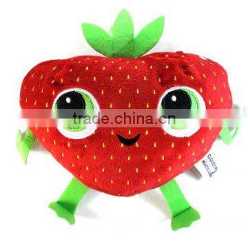 stuffed strawberry plush toy, plush strawberry, plush strawberry toy