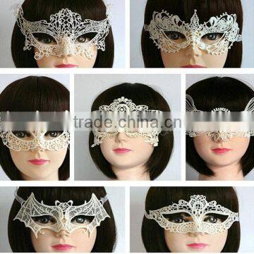 Black and white Venetian Masquerade MardiGras party lace Factory Masquerade Festival Eye Mask Carnival Full Face Dance Mask