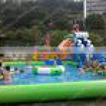 lodumani water slide PVC slide with swimming pool china fun water game