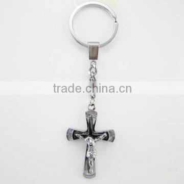 religious keyring st benedict crucifix cross keychain