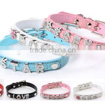 Manufacturer Selling Pet Supplies Crocodile Grain Can Diy Dog Name Dog Collars