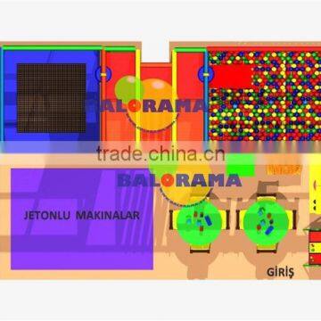 6x2x2 Clown Theme Park, Indoor Playground Equipments