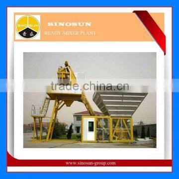 MBP2000 mobile concrete/cement batching plant(80m3/h)