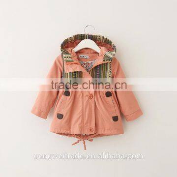 2016 New Design Fashion Children Girls Coat Three Colors Cotton Winter Coat Kids Overcoat photo-4