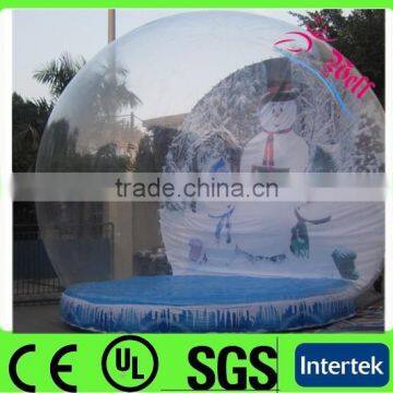 2014 giant Christmas inflatable snow globe / xmas inflatable snow globe tent