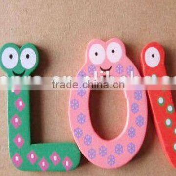 120pieces wooden magnetic letters toy