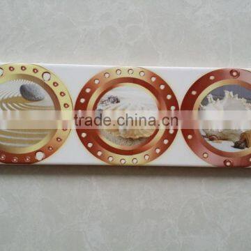 3D Digital inkjet decorative ceramic border line tile