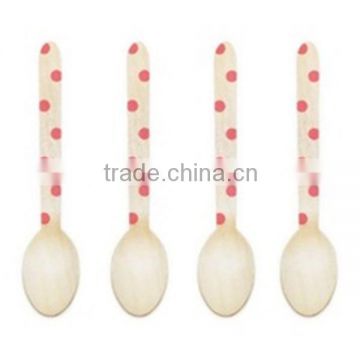 Red Dot Party Spoons for Family Meeting Children' s Day