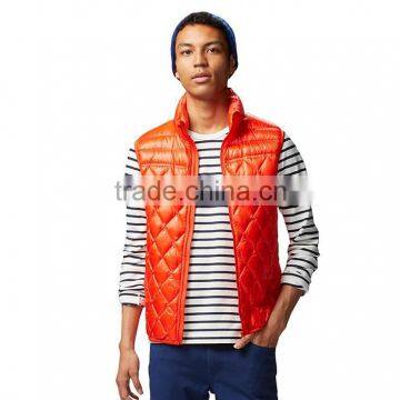 custom fashion winter 100% polyester winter men vest wholesale