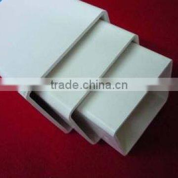 square pvc plastic pipe factory , customized processing of plastic parts