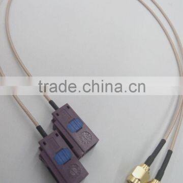 RF cable assembly, high frequencySMA to FAKRA connector types of cable joints