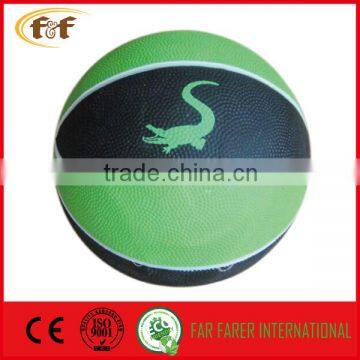 Alligator printing rubber basketball