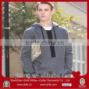 wholesale high quality men's basic pullover hoodies