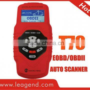 EOBD/OBDII code reader (yellow / multi-language) T79-auto scanner