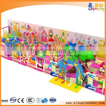 Attractive playground decoration indoor castle naughty with free design