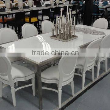 fancy white wedding chair and table XY0738