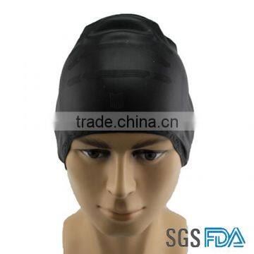 Professional manufacturer High quality Silastic elastic swimming cap Humanized design innovative swim caps