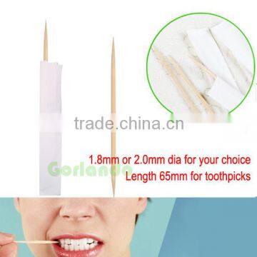 paper individual wrapped bamboo toothpick