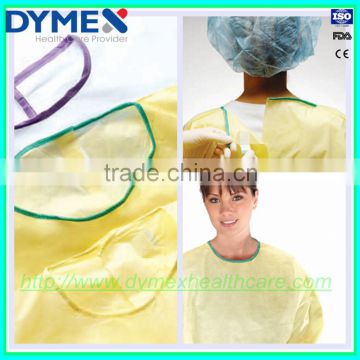 EN 13795 Yellow Isolation Gown