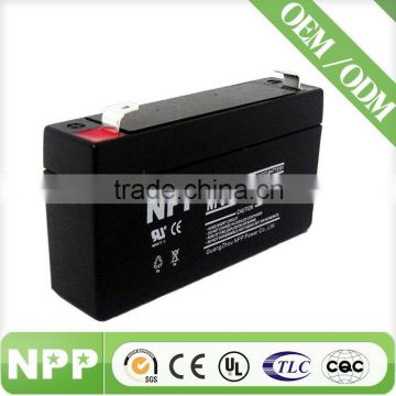 6V1.3AH/1.2ah NPP Rechargeable Battery for UPS