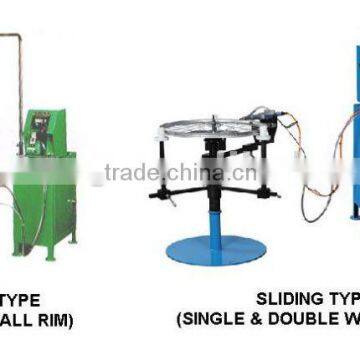 Bicycle rim nipple feeding and driving machine