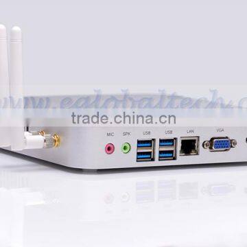 New Desktop Computer Fanless Barebone System without Ram or Storage CPU Intel Core i3 3217U Mini PC HTPC