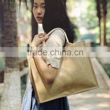 2015 factory wholesale jute tote bag, hottest jute bag, eco jute bag