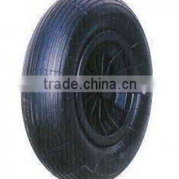 pneumatic wheelbarrow wheel with axle