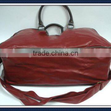 Leather Weekend Bag Travel Bag photo-3